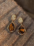 Tiger eye earrings