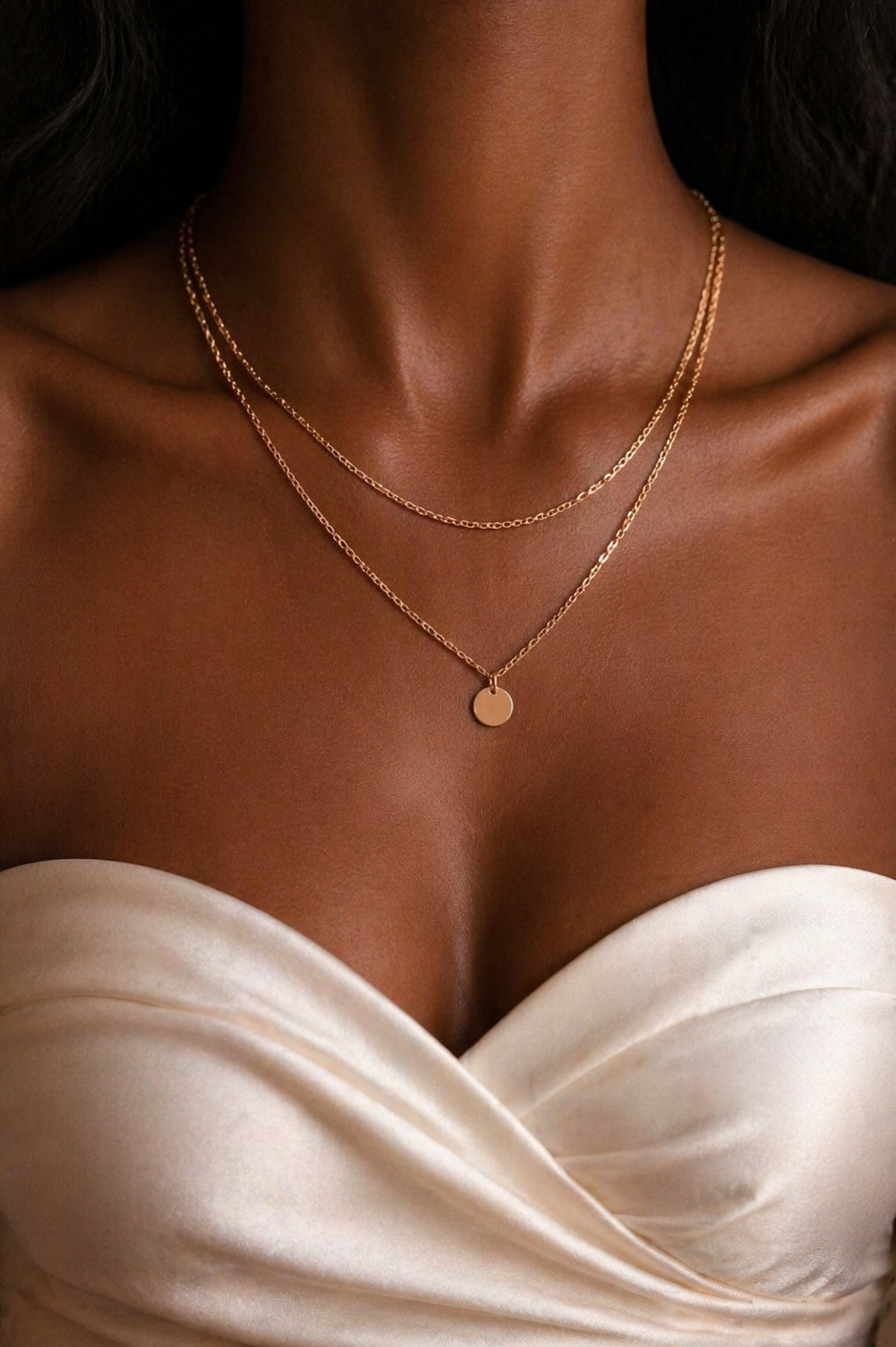 Double layered necklace